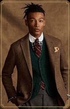 Gentleman Mode, Ralph Lauren Menswear, British Style Men, Preppy Mens Fashion, Preppy Men, Ivy League Style, Black Men Fashion, Men's Suits