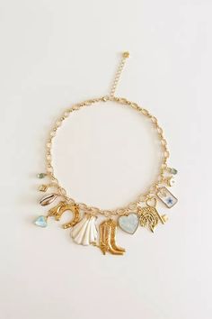 Shop Charming Tea Unique Western Charm Necklace | Urban Outfitters