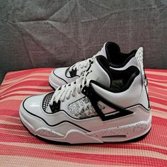 Size 6.5y - Nike Air Jordan 4 Retro (Gs) 'Diy' Youth Shoes Dc4101-100/ Women Size 8 Good Condition / Worn 2 Times Nike Air Jordan 4 Retro, Nike Air Jordan 4, Youth Shoes, Jordan 4 Retro, Air Jordan 4 Retro, Air Jordan 4, Kids Nike, Nike Air Jordan, Boys Shoes