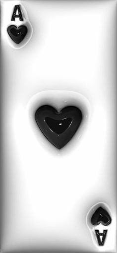 a black and white photo with hearts in the middle