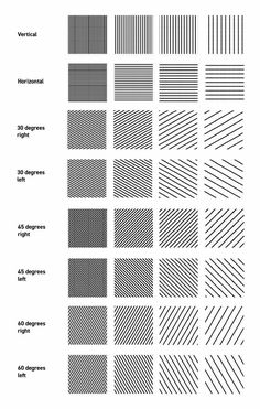 the different lines that are used to create an abstract pattern in this graphic workbook