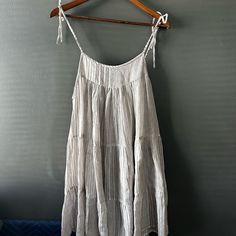 Tiere Dress With Tie String Straps. Can Be Tied At Any Length. Could Fit S/M. No Snags. Never Worn Out Of The House. Slightly Sheer. Euc Smoke Free Home String Dress, Dress With Tie, Lady In Red, The House, Red White, Colorful Dresses, Red And White, Midi Dress, Womens Dresses