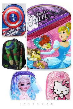 Themed Multicolor School Bag, Character Style Backpack For End Of School Year, Themed Backpack For End Of School Year, Character Style Standard Backpack For End Of School Year, Character Backpack For Back To School, Rectangular Shape, Character Bags For Back To School, Themed Backpack For Back To School, Character Backpack For School, Character Rectangular Bags For Back To School