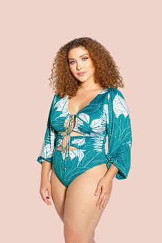 Crisalida Long Sleeve One Piece Swimsuit Cute Curvy Outfits, Beach Getaway, Seductive Clothes, Workout Crop Top, Curvy Girl Outfits, Tropical Beach, Summer Day, The Pool, Hot Summer