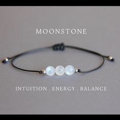 This 6mm Moonstone Bracelet (Grade Aa) Is Simple, Elegant, And Is Totally Adjustable. It Can Be Worn Daily With Casual Or More Fancy Outfits And Is Great For Layering. It Is Also Easy And Comfortable To Wear. Made With Natural Crystals And High-Quality Soft Nylon Cord Which Makes It A Long-Lasting Piece Of Jewelry. All Metal Used Is Solid Sterling Silver Adjustable Elegant Moonstone Beaded Bracelets, White Moonstone Bracelets For Everyday, White Moonstone Bracelet For Everyday, Adjustable Moonstone Bracelets With 8mm Beads, Adjustable Moonstone Bead Jewelry 8mm, Adjustable Moonstone Bead Jewelry, 8mm Beads, Adjustable White Moon Shaped Bracelets, Adjustable Moonstone Beaded Jewelry, 8mm, Adjustable Moonstone Bead Jewelry