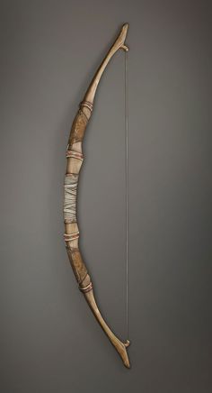 an old bow that has been made out of wood