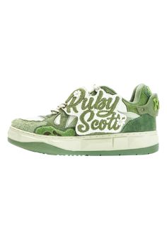 Mint Mambo Diamond Bread Shoes - PSYLOS 1 Luxury Green Custom Sneakers With Speckled Midsole, Moss Shoes, Plant Shoes, Barren Land, Plant Structure, Slogan Making, Diamond Logo, Towel Embroidery, Green Texture