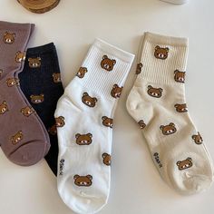 Aesthetic Socks, Cartoon Women, Cheap Socks, Bear Outfits