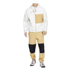 Nike ACG Packable Rain Jacket White BQ7340-100 (Men's/Zipper) Packable Rain Jacket, Mens Rain Jacket, Let The Adventure Begin, Layered Fabric, Nike Acg Jacket, Packable Jacket, Nike Acg, And So The Adventure Begins, Pocket Bag