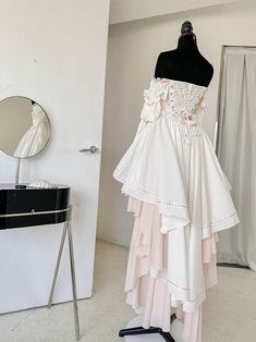 This price includes a top, a pair of bloomers and a train. TopSizeXSSMLFull Length34.53535.536Bust74768084Waist57.559.563.567.5Sleeve Length77.37879.581Cuff17.5181920BloomersSizeSMFull Length28.529Waist5053TrainSizeFree SizeFull Length21-95 Spring Balletcore Dress With Ruffled Skirt, Balletcore Ruffled Skirt Dress For Spring, Fitted Spring Set With Ruffled Skirt, Spring Fitted Set With Ruffled Skirt, White Lace Trim Sets For Spring, Feminine Sleeveless Spring Sets, White Feminine Sets For Spring, White Ruffled Cotton Sets, White Cotton Ruffled Sets