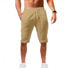 Fabric:100% Cotton; Gender:Men's; Style:Casual,Hawaiian,Athleisure; Occasion:Business,Beach,Yoga; Fit Type:Loose Fit; Waistline:Mid Waist; Pattern:Plain; Design:Drawstring; Brand:OUKU; Pants Type:Shorts,Beach Shorts,Summer Shorts; Front page:FF; Hips:null; Length:null; Waist:null; Fit US Size:null; Fit UK Size:null; Fit EU Size:null Bottoms With Built-in Shorts For Vacation Leisure, Leisure Bottoms With Pockets For Vacation, Vacation Leisure Bottoms With Pockets, Summer Bermuda Leisure Bottoms, Bermuda Bottoms For Leisure In Summer, Leisure Bermuda Bottoms For Summer, Casual Shorts For Beach Season, Casual Shorts For Beach Season Leisure, Leisure Shorts With Pockets For Beach Season