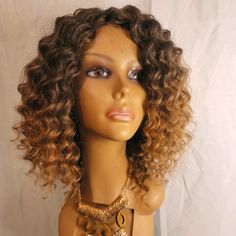 New Handmade Fancy Wave Crochet Wig W/Lace Part. Color #1b/27. Unit Is Made On My "Very Popular" Stretchy Comfortable Breathable Crochet Wig Cap. Comes In Different Colors Per Buyer Request. #Nwot Crochet Wig Cap, Wave Crochet, Crochet Wig, Wig Cap, Gold Black, Different Colors, Wigs, Lace, Crochet