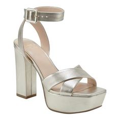 Upgrade your wardrobe in the Marc Fisher LTD Faril dress sandal. This strappy sandal features a high block heel, platform on the upper and adjustable strap. Perfect for any occasion! Marc Fisher LTD is casual luxe footwear in coveted silhouettes and rich materials to wear on repeat. | Marc Fisher LTD Women's Faril Block Heel Dress Sandals, Gold, 8.5M Casual Luxe, Sandals Gold, Shoes Heels Pumps, Marc Fisher, On Repeat, Dress Sandals, Dress And Heels, Gold Leather, Strappy Sandals