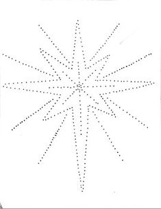 an image of a starburst in the middle of a white paper with black dots