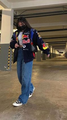 Race Car Jacket Outfit, F1 Redbull, Racer Jackets, Preppy Aesthetic Outfits, Varsity Jacket Outfit