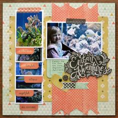 a scrapbook page with pictures and words