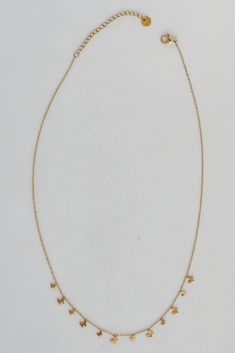 The Amelia Gold Butterfly Charm Necklace was made so you can look as cute as can be any day of the week! This dainty necklace features a simple gold chain with butterfly charms. Style the Amelia Necklace with any outfit to instantly upgrade your look! Gold Plated Butterfly Charms Lobster Clasp + Extender One Size | Length 7.5” + 3" Extender Everyday Gold Necklace With Butterfly Charm, Gold Charm Necklace With Butterfly For Everyday, Everyday Gold Butterfly Necklace With Clavicle Chain, Delicate Gold Butterfly Necklace With Adjustable Chain, Dainty Butterfly Necklace With Delicate Chain For Everyday, Dainty Gold Butterfly Necklace With Delicate Chain, Dainty Gold Butterfly Necklace With Adjustable Chain, Dainty Butterfly Necklace With Adjustable Chain, Simple Gold Chain