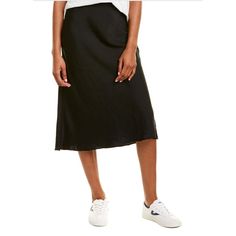 Vince Camuto Women's Skirt Black Size Xs A-Line Elastic Waist Solid Discover The Epitome Of Elegance And Comfort With The Vince Camuto Women's Skirt In A Captivating Black Shade. Perfect For Xs Sizes, This Skirt Boasts A Flattering A-Line Silhouette That Gracefully Skims Your Figure, Making It An Essential Addition To Any Fashion-Forward Wardrobe. The Elastic Waist Ensures A Snug And Comfortable Fit, Allowing You To Move Freely Throughout Your Day. Crafted From High-Quality Materials, This Skirt Casual Black Summer Skirt, Black Casual Summer Skirt, Black Relaxed Fit Skirt For Summer, Black Midi Length Bottoms For Summer, Casual Black Knee-length Skirt, Black Knee-length Casual Skirt, Black Knee-length Summer Skirt, Black Relaxed Fit Midi Skirt, Summer Black Relaxed Skirt