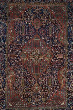 Antique Mohtasham Kashan Rug 4'4'' x 6'6''. Kashan Rug, Rug, Wool