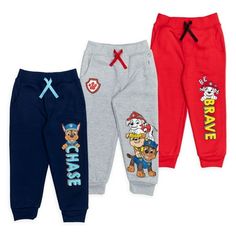 Get ready for a fun adventure in this adorable Paw Patrol Pants! Join Marshall, Chase, Rubble, Skye, Rocky, Zuma, Everest, and the rest of the rescue pups as they help solve problems around Adventure Bay with their pal Ryder. Always ready to help a friend, these mighty pups need your little helpers assistance to complete their mission, save the day, and bring a smile to the faces of those around them. Your child will love to wear this cute, comfy and stylish pants featuring their favorite Paw Pa Paw Patrol Chase, Police Dog, Chase Paw Patrol, Boy Activewear, Style Sweatpants, Boys Fleece, Stylish Pants, Girls Fleece, Kids Clothes Boys