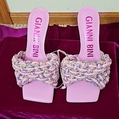 Beautiful Wedges For Summer Gianni Bini Shoes, Gianni Bini, Womens Shoes Wedges, Wedge Shoes, Pink Purple, Wedges, Size 7, Women Shoes, Purple