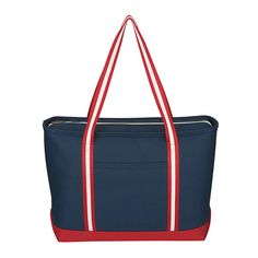 This bag features 24 OZ. Cotton Canvas, Front Pocket, Zippered Top Closure, 26" Handles, Spot Clean/Air Dry. Custom Canvas Reef Tote Bag in Red | Cotton | Totes | Beach Totes | Cotton Totes Screen Printed Bags, Tradeshow Giveaways, Computer Tote Bag, Beach Totes, Utility Tote Bag, Tote Bag With Zipper, Boat Tote, Grocery Tote, Custom Tote Bags