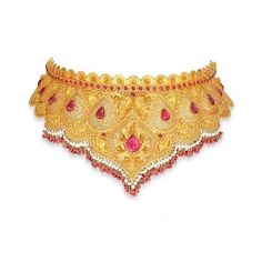 Kalyan jewellers offer best .quality diamond and gold jewellery with wide varieties of collections. Buy well-designed wedding jewellery within affordable prices. Latest Gold Jewellery, Temple Jewelry Necklace, Bridal Necklace Designs, Gold Bridal Necklace, Buy Gold Jewelry, Antique Jewelry Indian