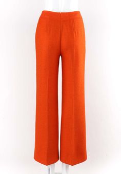 For Sale on 1stDibs - COURREGES c.1970’s Hyperbole Bright Orange High Rise Wide Leg Trouser Pants Circa: 1970’s Label(s): Courreges Paris Hyperbole Designer: Andre Courreges Andre Courreges, Fitted Trousers, Trouser Pants, Bright Orange, Wide Leg Trousers, Wide Leg, High Rise, Sweatpants, Trousers