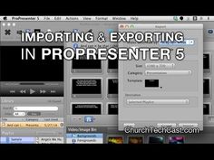 a computer screen with the text important and exciting in propresenter 5 on it