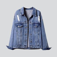 Ripped back embroidery denim jacket online—cool women's denim jacket from the 2023 Spring-Summer Collection. Trendy-street helps you to represent how you feel. It allows you to express yourself and be creative. It can also help boost your confidence as you can make bold fashion statements that are unique to you.Embroidered denim adds a touch of texture and dimension to any look. The intricate stitching creates an eye-catching design that is perfect for various styles. Colored denim is a great wa Oversized Blue Denim Vest Trendy, Oversized Blue Denim Vest Trendy Style, Trendy Oversized Blue Denim Vest, Oversized Denim Blue Jacket For Summer, Trendy Relaxed Fit Denim Vest, Oversized Dark Wash Denim Jacket For Summer, Oversized Trendy Denim Vest, Embroidery Denim Jacket, Ripped Back