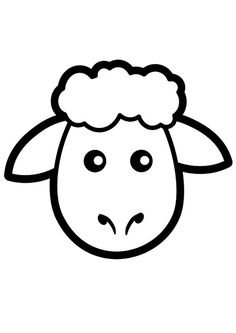 Sheep Outline, Sheep Cartoon, Fox Crafts, Birthday Card Drawing, Coloring Pages Inspirational, School Coloring Pages