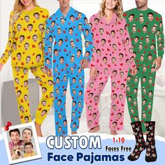 Our custom face Pajamas is a perfect gift to surprise him/her and make you lover laughing. It's fashion and super comfort,not only as a surprises gift,also perfect for daily wearing. Whether you're looking to create a custom gift or just want to treat yourself to something special, our collection has something for everyone. With easy customization options and fast shipping, it's never been easier to create your own personalized pajamas. Shop now and start creating your one-of-a-kind sleepwear! ? Pajamas Men, Personalized Pajamas, Couple Pajamas, Adult Pajamas, Unique Personalized Gift, Sleepwear Sets, Great Birthday Gifts, Business Person, Cat Face