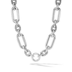 David Yurman Lexington Chain Necklace in Sterling Silver Yurman Necklace, David Yurman Necklace, Wedding Day Jewelry, Silver Collection, Engagement Ring Guide, Ring Size Guide, David Yurman, Chain Pendants, Diamond Studs