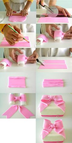 how to make a bow out of toilet paper - step by step instructions for making