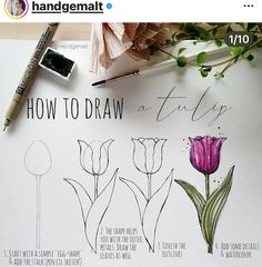 an image of how to draw flowers on paper