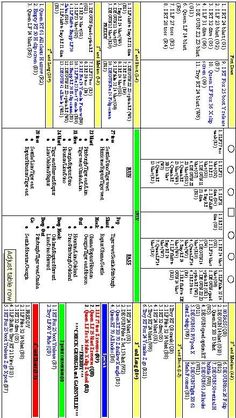 an image of a calendar with different times and numbers on it, including the date for each