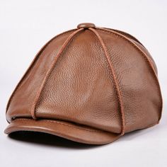 Features: Made of high quality and 100% brand new. Color : Black,Brown,Dark Brown,Brown 1Material : Genuine Leather Size : L (55-56 cm) , XL (57-58 cm) , 2XL (59-60 cm) Style : Beret cap Stylish and practical, easy to match different outfits       Note: Due to the light and screen difference, the item's color may be slightly different from the pictures. Thanks for understanding. Make sure you don't mind before you purchase. Payment: We accept payment via Pay Pal. Credit card payment can also be Mens Leather Hats, Flat Hats, Berets Cap, Leather Hat, Newsboy Hat, Retro Brand, Cap Mens, Casual Cap, Leather Hats