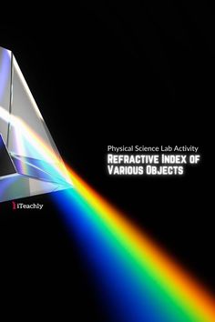 Refractive Index of Various Lenses. We give you everything needed to conduct this lab and your lesson on refraction with your science class. 👩‍🏫 All of our lessons are Digital Classroom Ready AND they can also be Printed ✨⁣⁣ Tap now for your freebies. #middleschool #science #teacher Physical Science Lessons, Class Woman, Interactive Lessons, Flipped Classroom