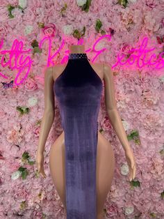 Gown Purple Bad Girl Clothes, Exotic Outfits, Summer Shots, Gown Purple, Dance Uniforms, Revealing Outfits, Fashion Displays, Purple Gowns, Seductive Clothes