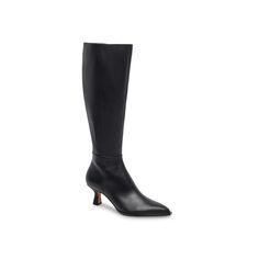 Dolce Vita-Auggie Boot With a sharp silhouette, the Auggie boot from Dolce Vita heightens the mood with ease. Crafted from leather, this snip-toed boot sports a flared heel for a stylish flourish. Click here for Boot Measuring Guide. Sleek Medium Width High Ankle Boots, Leather Knee-high Boots With Pointed Toe, Fitted Leather Knee-high Boots With Pointed Toe, Spring Knee-high Boots With Reinforced Heel And Pointed Toe, Modern Wide Calf Boots With Reinforced Heel, Modern Fitted Boots With Round Toe, High Ankle Boots With Padded Heel, Wide Calf Boots With Padded Heel And Pointed Toe, Fitted Leather High Ankle Knee-high Boots