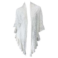 1970s Charm of Hollywood White Lace Rayon Vintage 70s Large Piano Shawl For Sale at 1stDibs Carrie Bradshaw Dresses, Piano Shawl, White Shawl, Large Silk Scarf, Floral Shawl, Vintage Shawls, Moschino Cheap And Chic, Cashmere Shawl, Lace Scarf