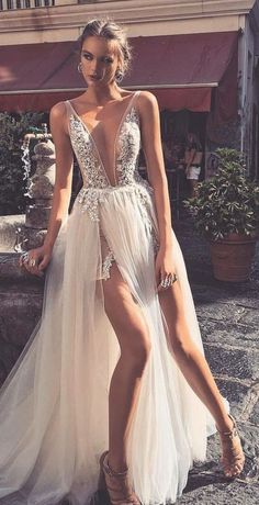 Sheer Bodice Backless Wedding Dress, Backless Lace Dress For Banquet, Backless Lace Dress For Banquets, Lace Backless Dress For Banquets, Tulle Dress With Long Train For Banquet, White Backless Dress For Banquet, Sheer Sleeveless Wedding Dress, Sleeveless Sheer Wedding Dress, White Backless Banquet Dress