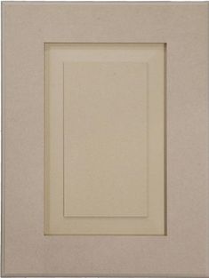 a white frame with a square in the middle on top of it's surface