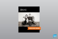 the book cover for this is it, which features an image of four people sitting together