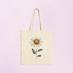 Embrace the simple elegance of nature with our Delicate Daisy Tote Bag. This beautiful tote features a delicate daisy design that adds a touch of grace and charm to your everyday look. Made from high-quality canvas, it offers durability and style, with a spacious interior perfect for carrying your essentials. 💠 Features 💠  .: 100% premium quality cotton canvas .: Heavy fabric (12 oz/yd² (406.9 g/m .: Sewn-in label .: Available in natural and black colors  💠 sparkemotions 💠 Have a Pleasant Shopping Experience. oooooo Flower Shaped Shoulder Bag For Everyday Spring, Flower Shaped Shoulder Bag For Spring, Everyday Spring Flower Shoulder Bag, Nature-inspired Tote Bag For Daily Use, Botanical Style Everyday Tote Bag, Everyday Beige Canvas Bag With Floral Print, White Botanical Style Bag For Spring, Flower Shaped Shoulder Bag For Spring Gift, Flower-shaped Shoulder Bag For Spring Gift