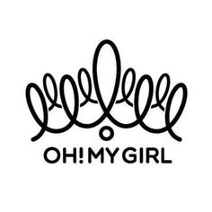 the word ohmy girl written in black ink on a white background