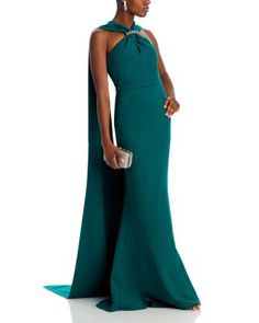 Safiyaa Lilien Sleeveless Cape Gown Cape Gown, Cape, Pick Up, In Store, Buy Online, Free Shipping