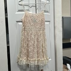 Brand New With Tags Gorgeous Dress Cute Sun Dress, Birthday Fit, Turquoise Lace, Eyelet Lace Dress, Future Room, Birthday Fits, Cute Sun, Gold Sequin Dress, Lace Slip Dress