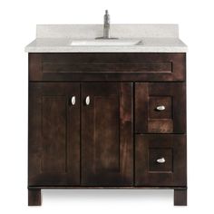 772515394720_14174457_878218521.jpg Espresso Bathroom Vanity, Solid Surface Bathroom, Brown Bathroom Vanity, Bathroom Vanities Without Tops, Bathroom Vanity Top, Bathroom Vanity Cabinet, Square Sink, Bathroom Vanity Base, Brown Bathroom