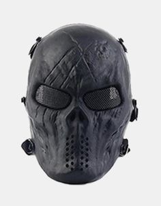 ProductNo SP230107I2LV Black Post-apocalyptic Masks And Prosthetics For Cosplay, Full Face Black Masks For Cosplay, Black Full Face Punk Masks And Prosthetics, Post-apocalyptic Full Face Black Mask, Black Masks And Prosthetics For Halloween Streetwear, Black Masks And Prosthetics For Halloween, Halloween Black Mask And Prosthetics, Black Gothic Skull Mask, Black Alternative Masks And Prosthetics For Costume Party